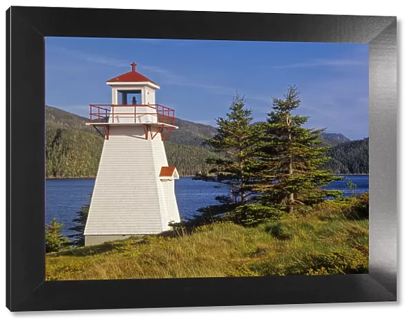 Canada, Newfoundland, Gros Morne National Park. Woody Point Lighthouse. Credit as