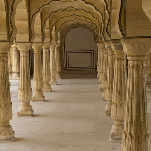 Asia, India, Rajasthan, Jaipur, Amber Fort. Arches