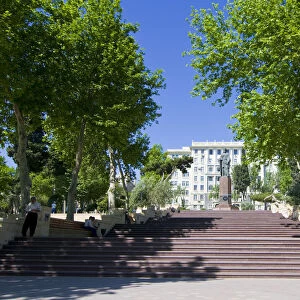 Stairs in a public park in Baku, Azerbaijan, Caucasus