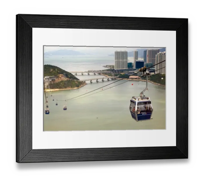 Framed Print : Asia, China, Hong Kong, Lantau Island. Tung Chung Bay is below the 5. 7KM long Ngong Framed Print : Asia, China, Hong Kong, Lantau Island. Tung Chung Bay is below the 5. 7KM long Ngong