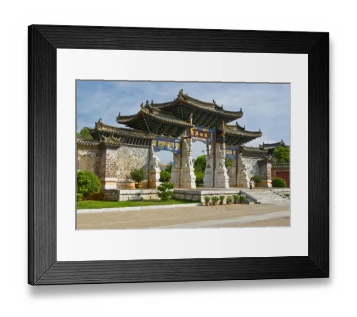 Framed Print : Asia, China, Yunnan Province, Jianshui. Little boy at one of four ornate gates Framed Print : Asia, China, Yunnan Province, Jianshui. Little boy at one of four ornate gates