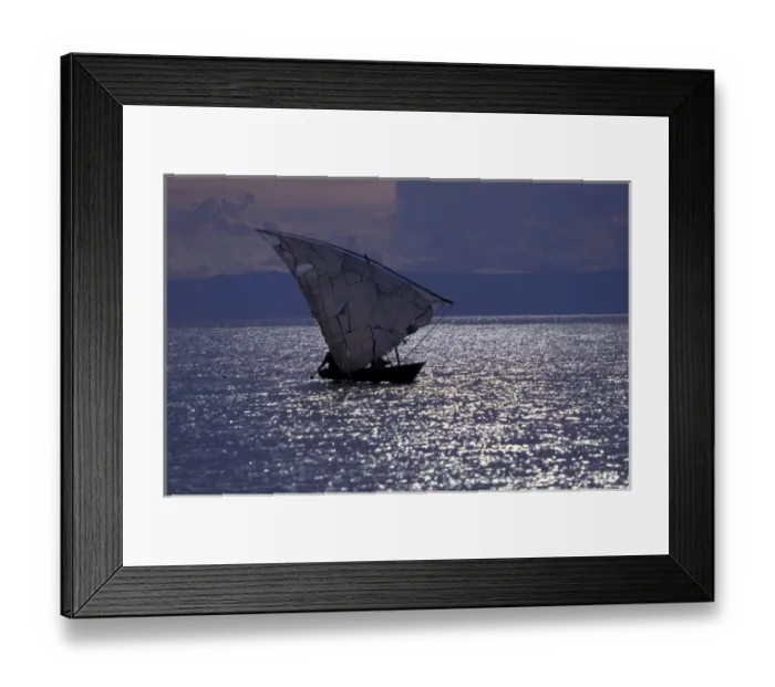 Framed Print : Africa, East Africa, Tanzania, Western Tanzania Sailboat on Lake Tanganyika Framed Print : Africa, East Africa, Tanzania, Western Tanzania Sailboat on Lake Tanganyika