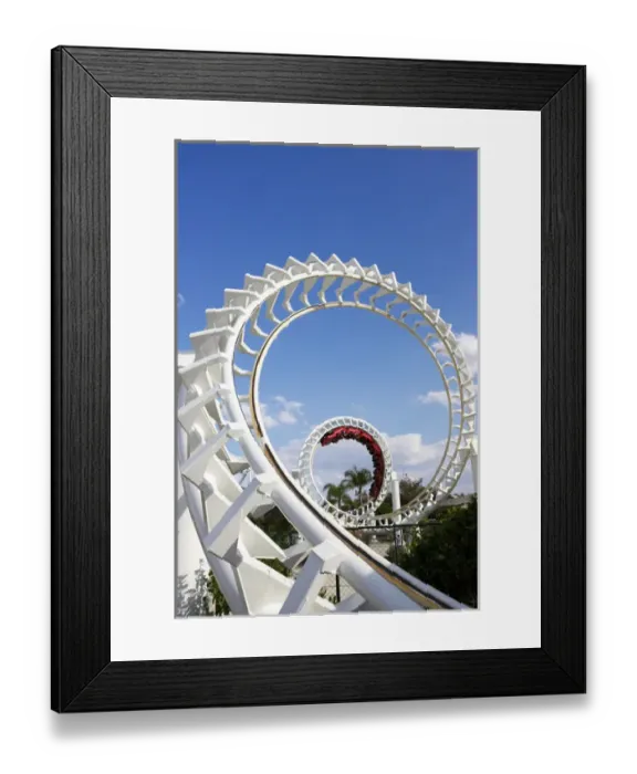 Framed Print : Rollercoaster, Sea World, Gold Coast, Queensland, Australia Framed Print : Rollercoaster, Sea World, Gold Coast, Queensland, Australia