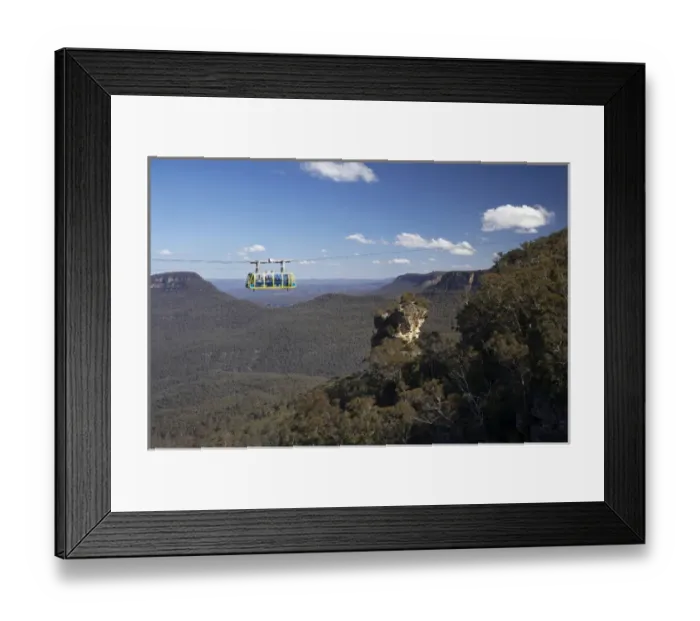 Framed Print : Australia, New South Wales, Blue Mountains, Skyway, Katoomba Framed Print : Australia, New South Wales, Blue Mountains, Skyway, Katoomba