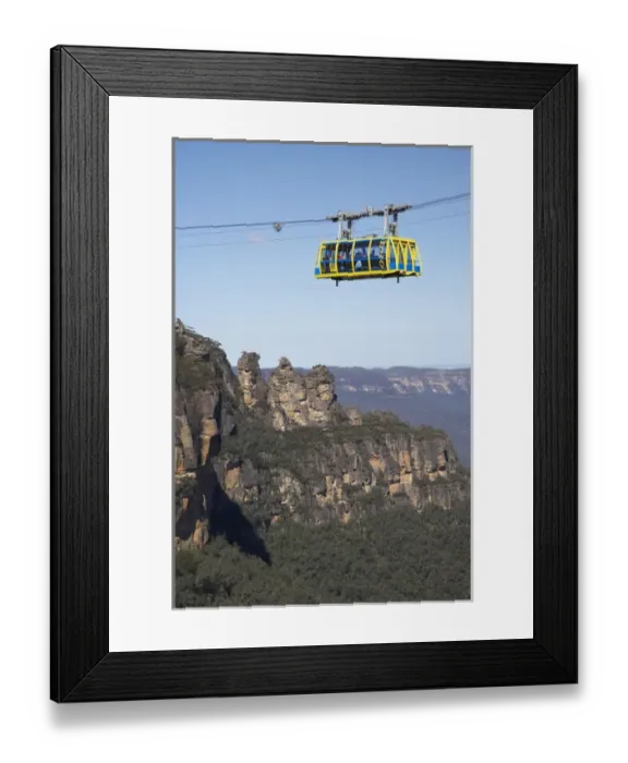Framed Print : Australia, New South Wales, Blue Mountains, Skyway, Katoomba
