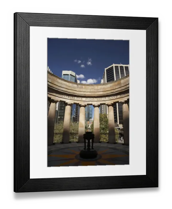 Framed Print : Australia, Queensland, Brisbane, ANZAC Square War Memorial