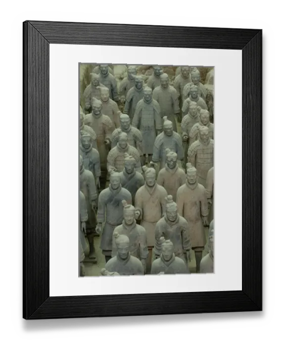 Framed Print : Terra Cotta Warriors and Horses Dig. Pit number one. Xi an, Shaanxi Province. CHINA Framed Print : Terra Cotta Warriors and Horses Dig. Pit number one. Xi an, Shaanxi Province. CHINA