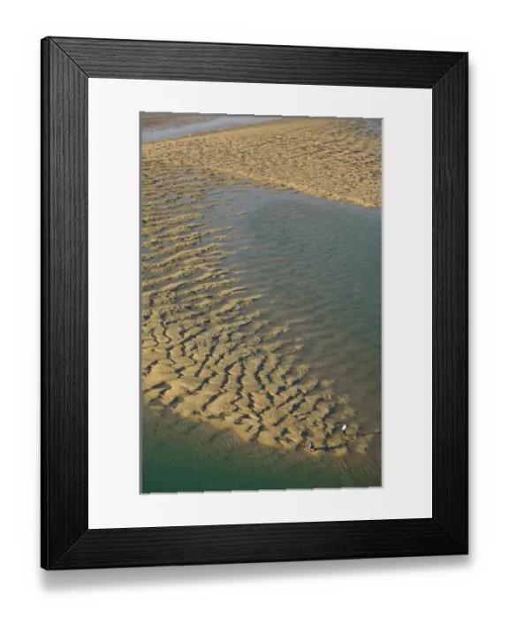 Framed Print : Oman, Sharqiya Region, Sur. Sur Bay Sandbar  /  Morning