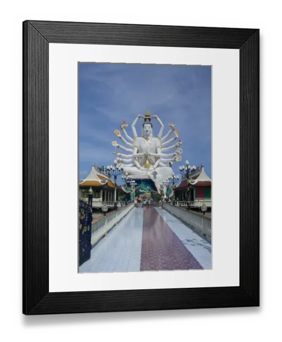 Framed Print : Thailand, Ko Samui (aka Koh Samui). Wat Plai Laem aka Plai Laem Temple. Giant statue of Kwan Yin Framed Print : Thailand, Ko Samui (aka Koh Samui). Wat Plai Laem aka Plai Laem Temple. Giant statue of Kwan Yin