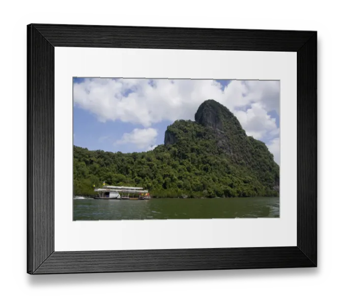 Framed Print : Asia, Thailand, Phang-Nga National Park. Phang Nga Bay off the coast of Phuket. Typical Framed Print : Asia, Thailand, Phang-Nga National Park. Phang Nga Bay off the coast of Phuket. Typical