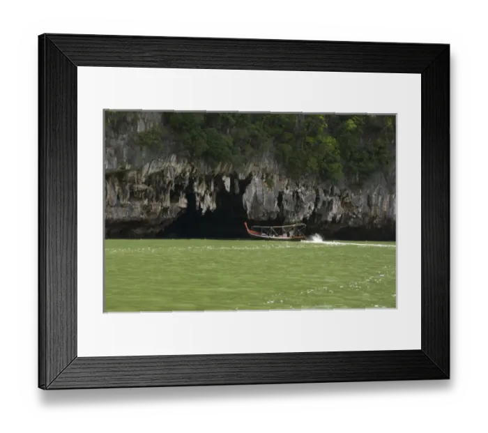 Framed Print : Thailand, Phang-Nga National Park. Phang Nga Bay off the coast of Phuket. Typical Framed Print : Thailand, Phang-Nga National Park. Phang Nga Bay off the coast of Phuket. Typical