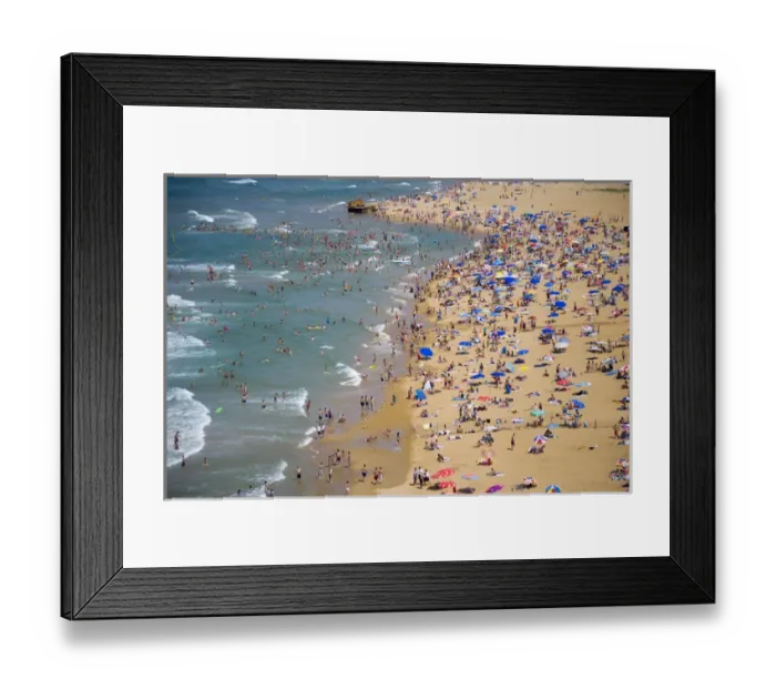 Framed Print : People enjoying the beach and swimming in the sea, aerial, Gumusdere, Black Sea coast of Istanbul Framed Print : People enjoying the beach and swimming in the sea, aerial, Gumusdere, Black Sea coast of Istanbul