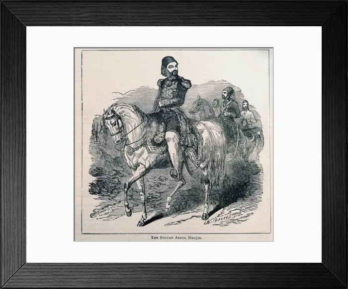 Framed Print : Sultan Abdul Medjid, Crimean War, 1854-1856 Turkey Copyright: aAC Ltd Framed Print : Sultan Abdul Medjid, Crimean War, 1854-1856 Turkey Copyright: aAC Ltd