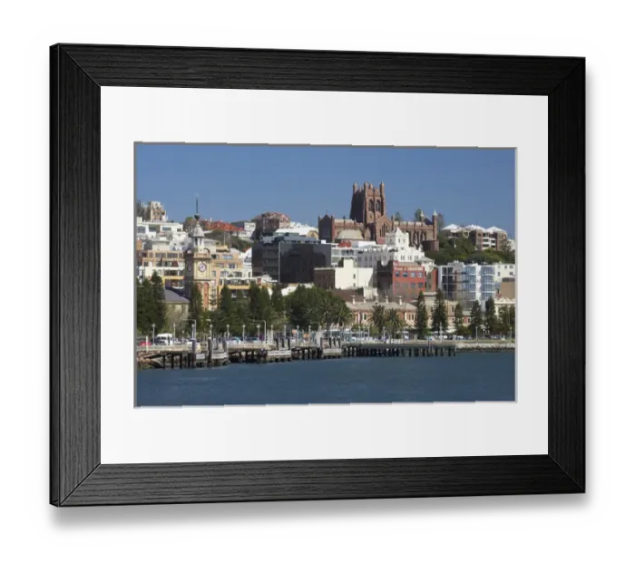 Framed Print : Australia, New South Wales, Newcastle, Christchurch Cathedral, Newcastle Central Business District