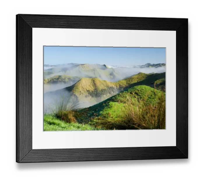Framed Print : Misty Farmland by Wanganui - Raetihi Road, near Wanganui, North Island, New Zealand Framed Print : Misty Farmland by Wanganui - Raetihi Road, near Wanganui, North Island, New Zealand