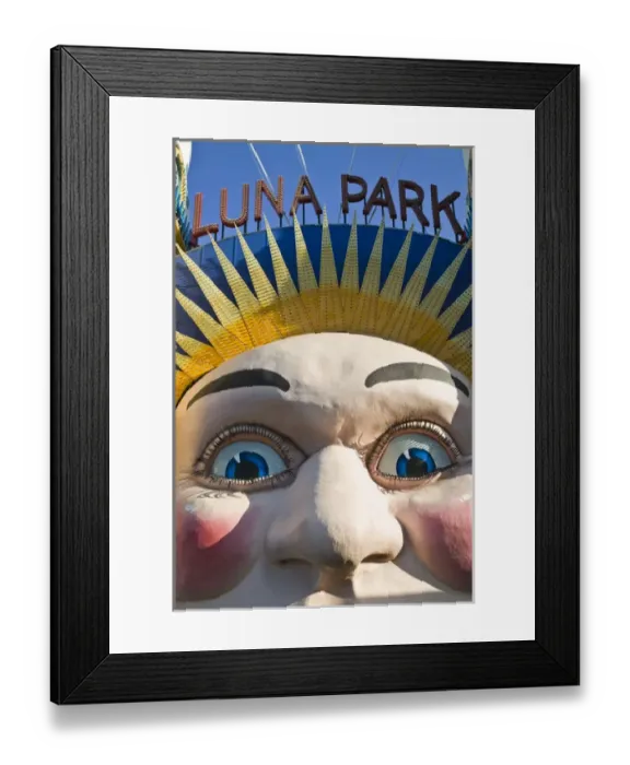 Framed Print : AUSTRALIA, New South Wales (NSW), North Sydney. Luna Park Amusement Park entrance Framed Print : AUSTRALIA, New South Wales (NSW), North Sydney. Luna Park Amusement Park entrance