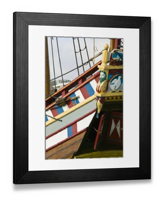 Framed Print : AUSTRALIA, Queensland, North Coast, Cairns. Cairns Waterfront  /  Tall ship Cruise Boat