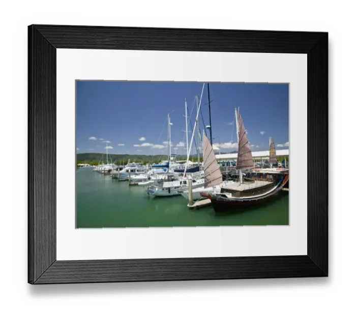 Framed Print : AUSTRALIA, Queensland, North Coast, Port Douglas. Marina Mirage on Dickson Inlet Framed Print : AUSTRALIA, Queensland, North Coast, Port Douglas. Marina Mirage on Dickson Inlet