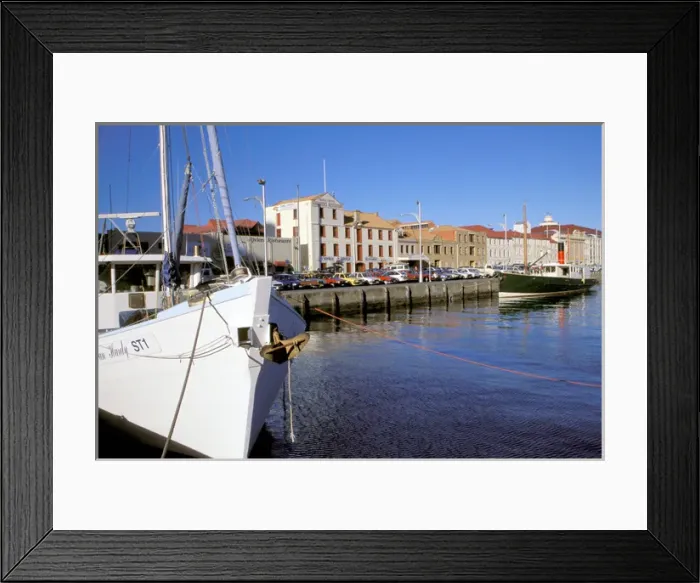 Framed Print : Australia, Tasmania, Hobart, Port of Hobart, Victoria Dock