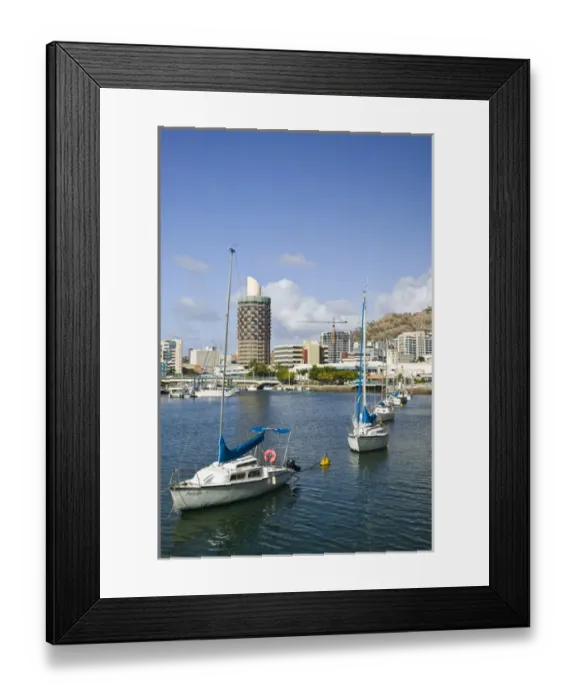 Framed Print : AUSTRALIA, Queensland, North Coast, Townsville. Morning Townsville view with Castle Framed Print : AUSTRALIA, Queensland, North Coast, Townsville. Morning Townsville view with Castle