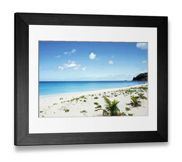 Framed Print : Darkwood Beach, Antigua, West Indies, Caribbean, Central America