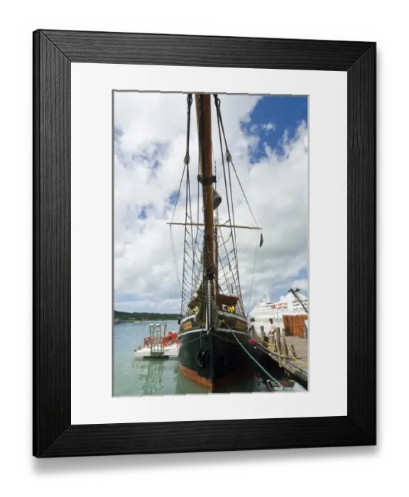 Framed Print : Sailing boat, Antigua, West Indies, Caribbean, Central America