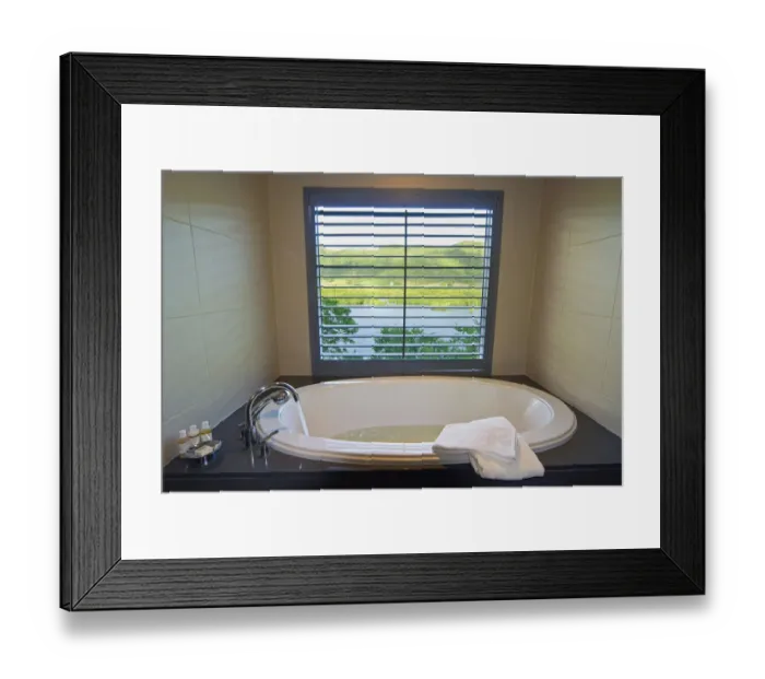 Framed Print : Carlisle Bay Hotel, Suite, bathroom, Antigua, West Indies, Caribbean, Central America Framed Print : Carlisle Bay Hotel, Suite, bathroom, Antigua, West Indies, Caribbean, Central America