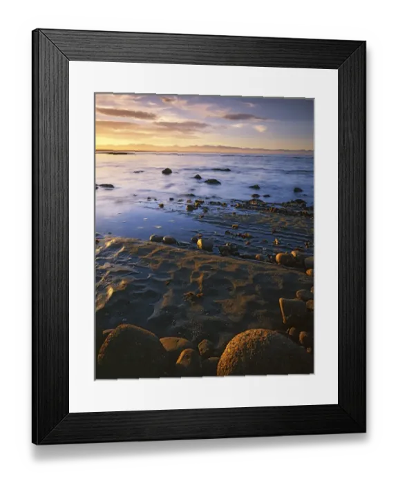 Framed Print : New Zealand, South Island, Tasman Bay, Sunset Framed Print : New Zealand, South Island, Tasman Bay, Sunset