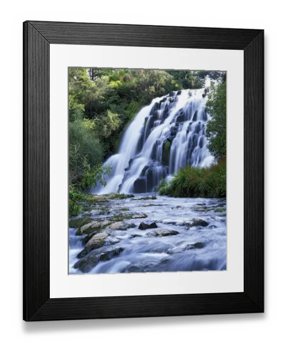 Framed Print : New Zealand, North Island, Karangahake Gorge, Cascade Framed Print : New Zealand, North Island, Karangahake Gorge, Cascade