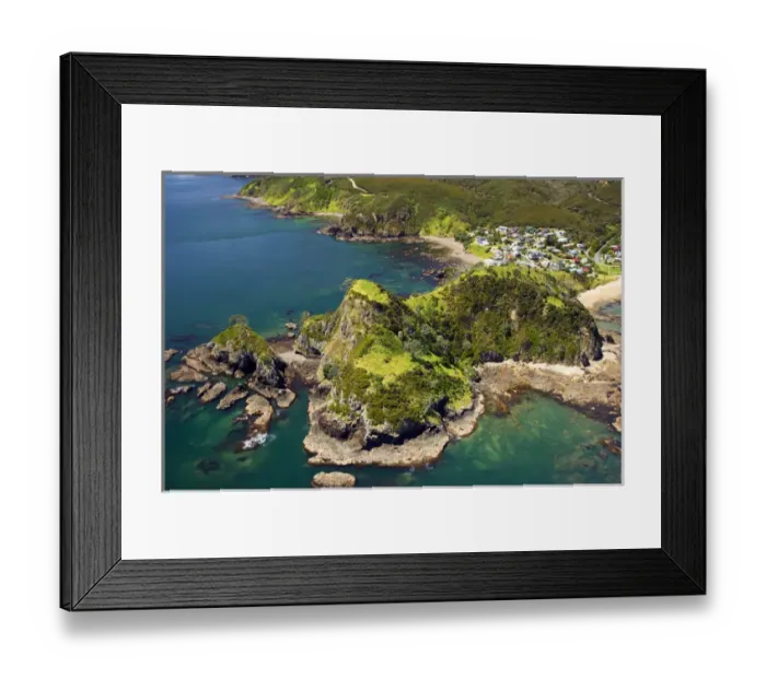 Framed Print : Tapeka Point, near Russell, Bay of Islands, Northland - aerial Framed Print : Tapeka Point, near Russell, Bay of Islands, Northland - aerial