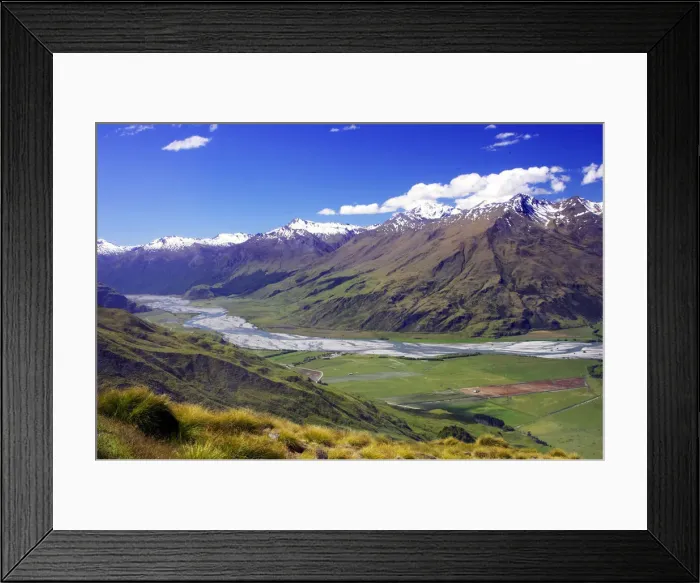 Framed Print : Matukituki River, Matukituki Valley, near Wanaka, South Island, New Zealand Framed Print : Matukituki River, Matukituki Valley, near Wanaka, South Island, New Zealand