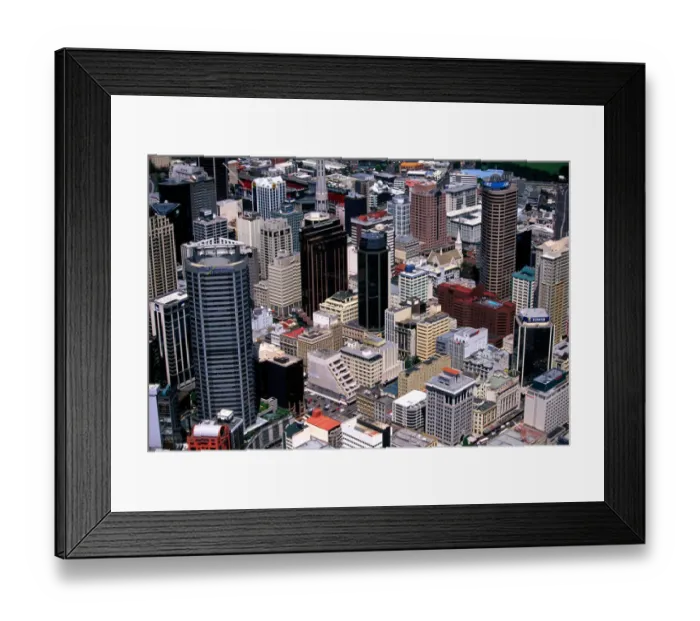Framed Print : Auckland Central Business District - aerial Framed Print : Auckland Central Business District - aerial