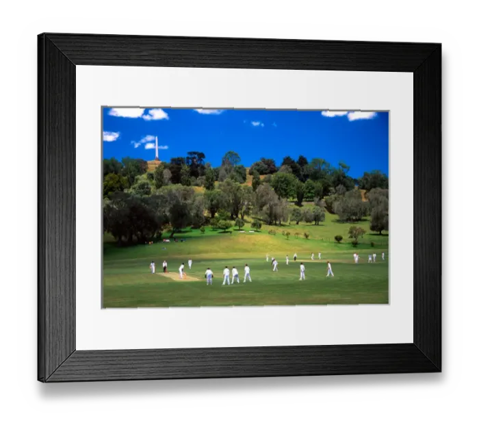 Framed Print : Cornwall Cricket Club, Cornwall Park and One Tree Hill, Auckland Framed Print : Cornwall Cricket Club, Cornwall Park and One Tree Hill, Auckland