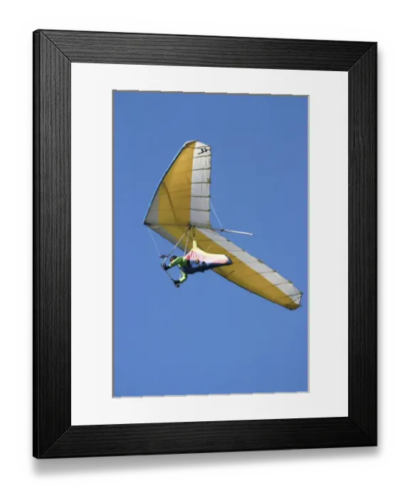 Framed Print : Hang glider, Otago Peninsula, South Island, New Zealand Framed Print : Hang glider, Otago Peninsula, South Island, New Zealand