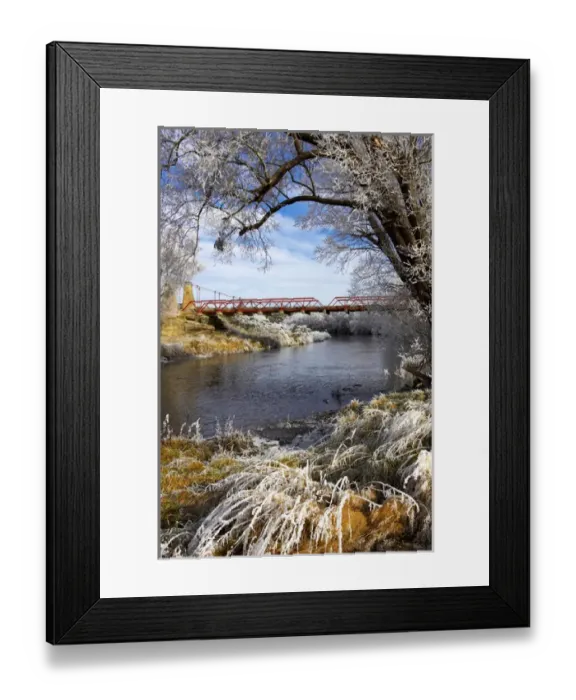 Framed Print : Historic Suspension Bridge, Taieri River, Sutton, Otago, South Island, New Zealand Framed Print : Historic Suspension Bridge, Taieri River, Sutton, Otago, South Island, New Zealand