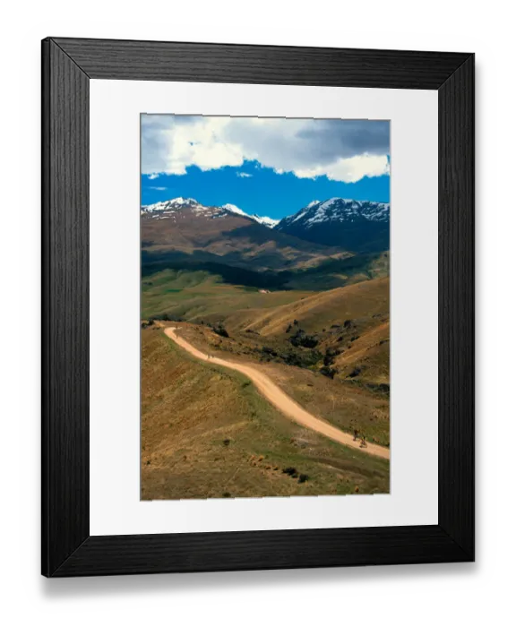 Framed Print : Mountain Bikers climbing from Nevis Valley to Duffers Saddle in Pub to Pub Race Framed Print : Mountain Bikers climbing from Nevis Valley to Duffers Saddle in Pub to Pub Race