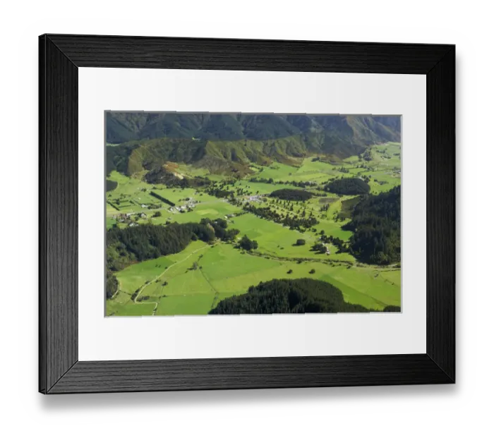 Framed Print : Farmland, Korimiko, Marlborough, South Island, New Zealand - aerial Framed Print : Farmland, Korimiko, Marlborough, South Island, New Zealand - aerial