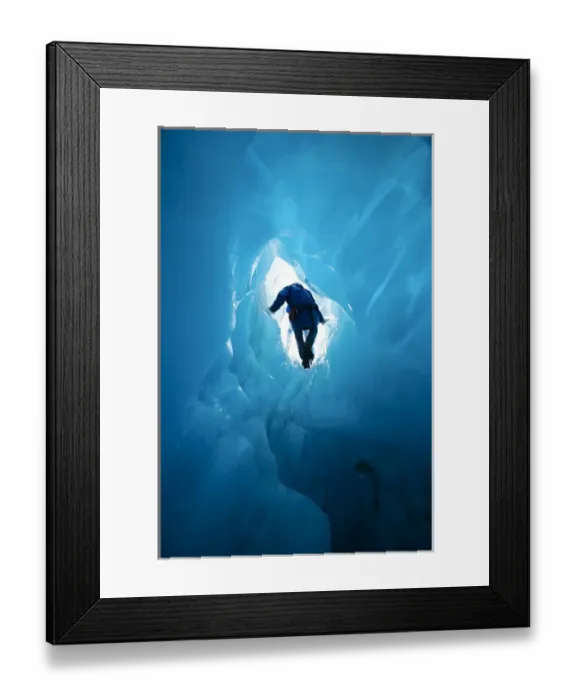 Framed Print : Blue Ice Cave, Franz Josef Glacier, West Coast, South Island, New Zealand Framed Print : Blue Ice Cave, Franz Josef Glacier, West Coast, South Island, New Zealand