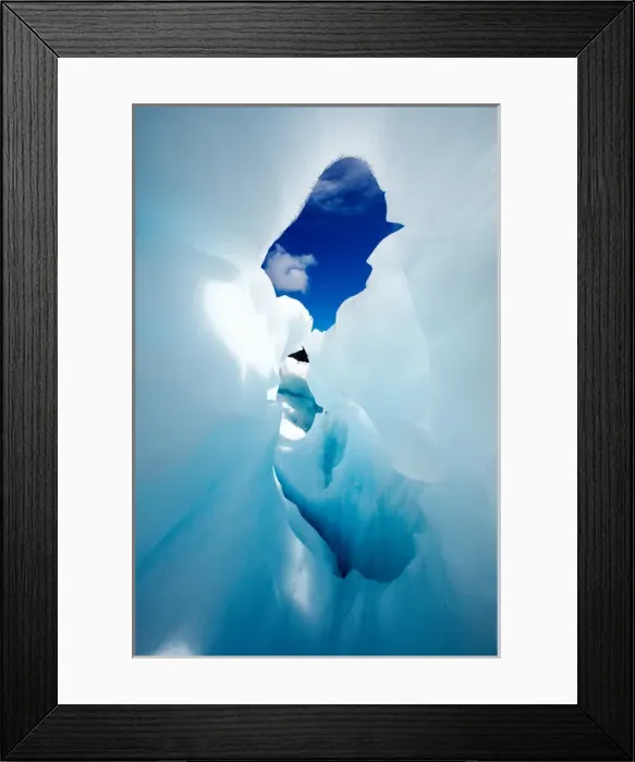 Framed Print : Blue Ice Cave, Franz Josef Glacier, West Coast, South Island, New Zealand Framed Print : Blue Ice Cave, Franz Josef Glacier, West Coast, South Island, New Zealand