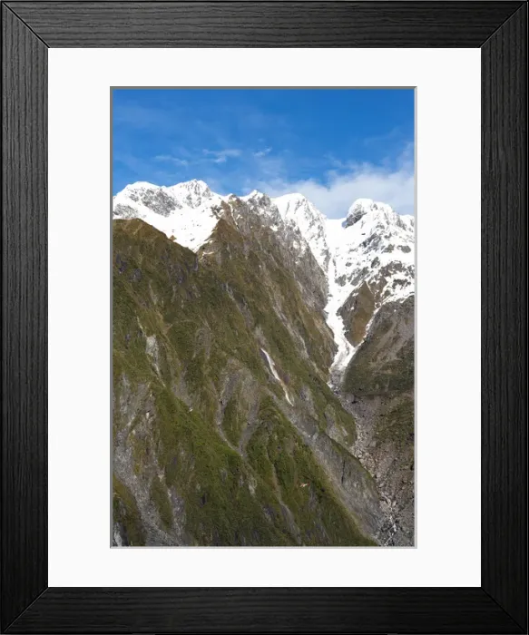 Framed Print : Helicopter (in distance), Franz Josef Glacier, West Coast, South Island, New Zealand
