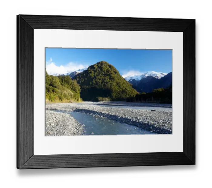 Framed Print : Waiho River, near Franz Josef Glacier, West Coast, South Island, New Zealand Framed Print : Waiho River, near Franz Josef Glacier, West Coast, South Island, New Zealand