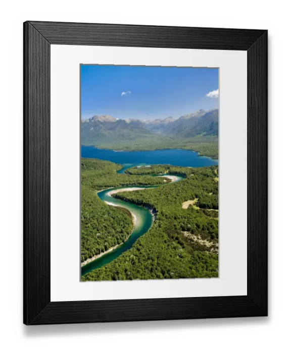 Framed Print : Waiau River and Lake Manapouri, Fiordland National Park, South Island, New Zealand Framed Print : Waiau River and Lake Manapouri, Fiordland National Park, South Island, New Zealand