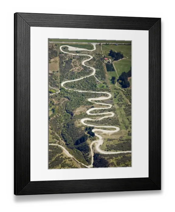 Framed Print : Zigzag Road to the Remarkables Ski Field, Queenstown, South Island, New Zealand - aerial Framed Print : Zigzag Road to the Remarkables Ski Field, Queenstown, South Island, New Zealand - aerial