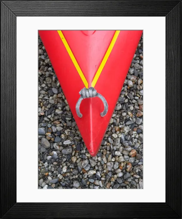 Framed Print : Detail of Red Kayak Framed Print : Detail of Red Kayak