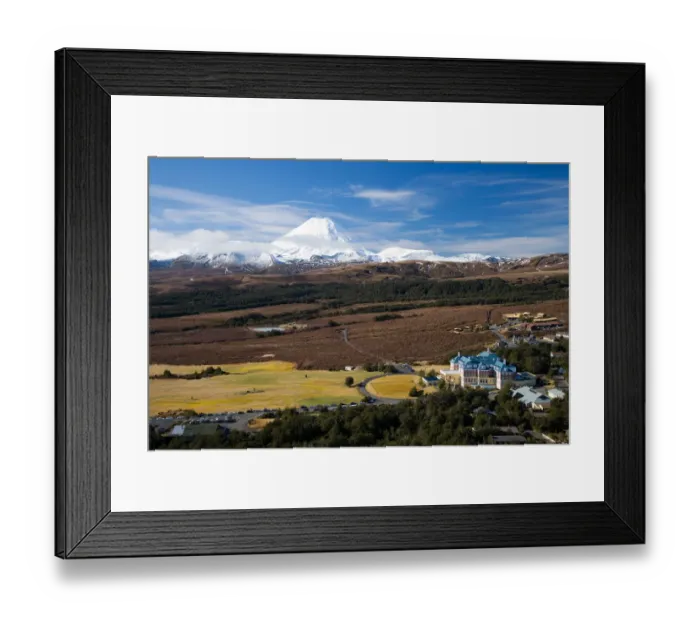 Framed Print : Mt Ngauruhoe and Grand Chateau, Tongariro National Park, Central Plateau, North Island