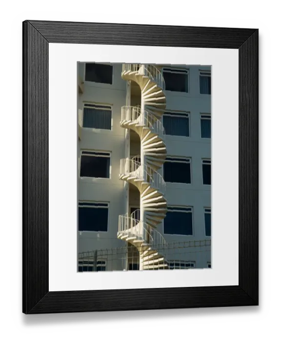 Framed Print : Spiral Staircase in Apartment Building, New Plymouth, Taranaki, North Island, New Zealand Framed Print : Spiral Staircase in Apartment Building, New Plymouth, Taranaki, North Island, New Zealand