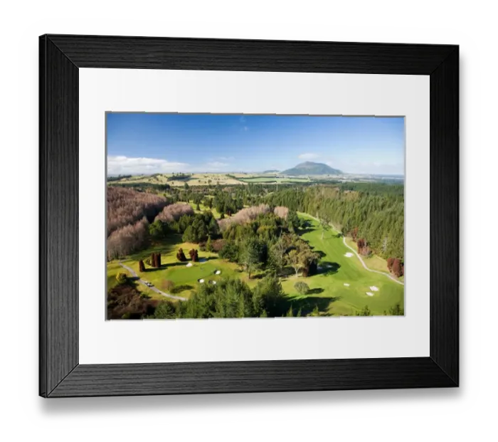 Framed Print : Wairakei International Golf Course, near Taupo, North Island, New Zealand - aerial