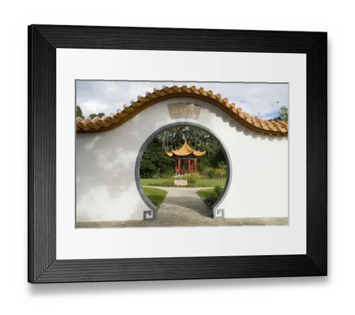Framed Print : Moon Gate, Kunming Garden, Pukekura Park, New Plymouth, Taranaki, North Island, New Framed Print : Moon Gate, Kunming Garden, Pukekura Park, New Plymouth, Taranaki, North Island, New