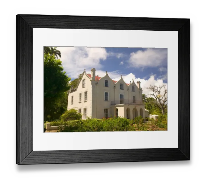 Framed Print : BARBADOS-North East Coast-St. Nicholas Abbey: St. Nicholas Abbey Museum / Old Framed Print : BARBADOS-North East Coast-St. Nicholas Abbey: St. Nicholas Abbey Museum / Old