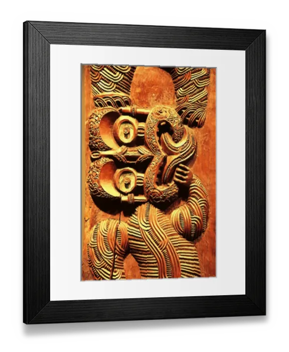 Framed Print : Historic Maori Carving, Otago Museum Framed Print : Historic Maori Carving, Otago Museum